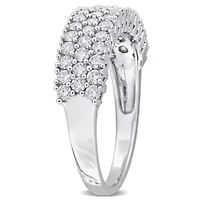 1 ct. t.w. Diamond Three-Row Anniversary Band 14K White Gold