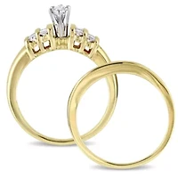 1/2 ct. t.w. Diamond Bridal Ring Set 14K Yellow Gold