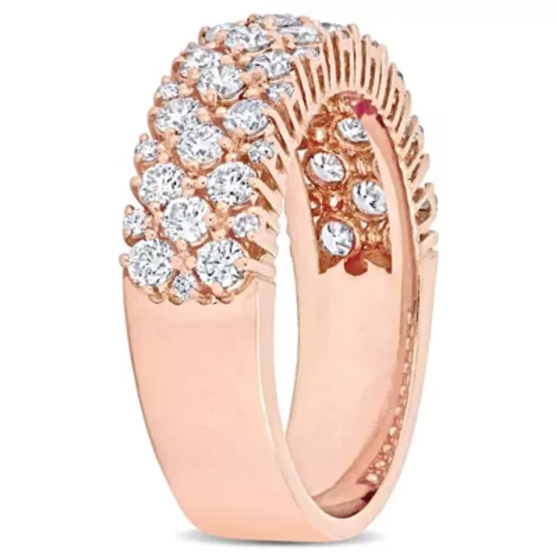 1.13 ct. t.w. Diamond Semi-Eternity Ring 14K Rose Gold