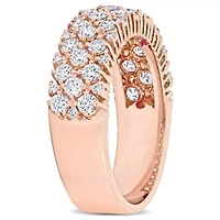 1.13 ct. t.w. Diamond Semi-Eternity Ring 14K Rose Gold