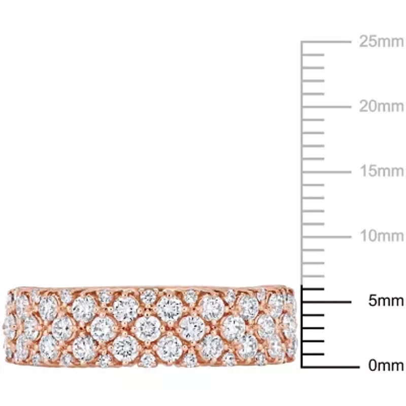 1.13 ct. t.w. Diamond Semi-Eternity Ring 14K Rose Gold