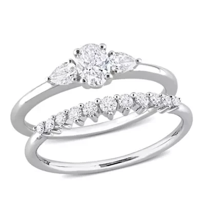 3/4 ct. t.w. Diamond Wedding Ring Set 14K White Gold