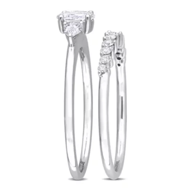 3/4 ct. t.w. Diamond Wedding Ring Set 14K White Gold