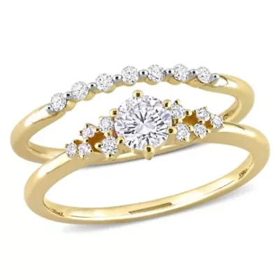 ct. t.w. Diamond Bridal Ring Set 10K Yellow Gold