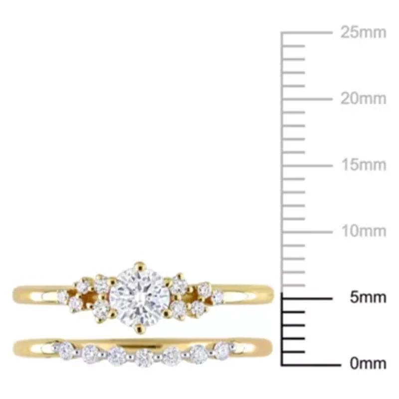 5/8 ct. t.w. Diamond Bridal Ring Set 10K Yellow Gold