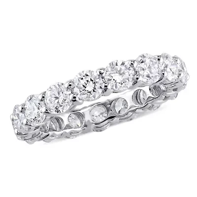 4 ct. t.w. Diamond Eternity Band Ring 18K White Gold