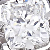 0.5 ct. t.w. Cushion-Cut Diamond Floating Halo Engagement Ring 14K White Gold