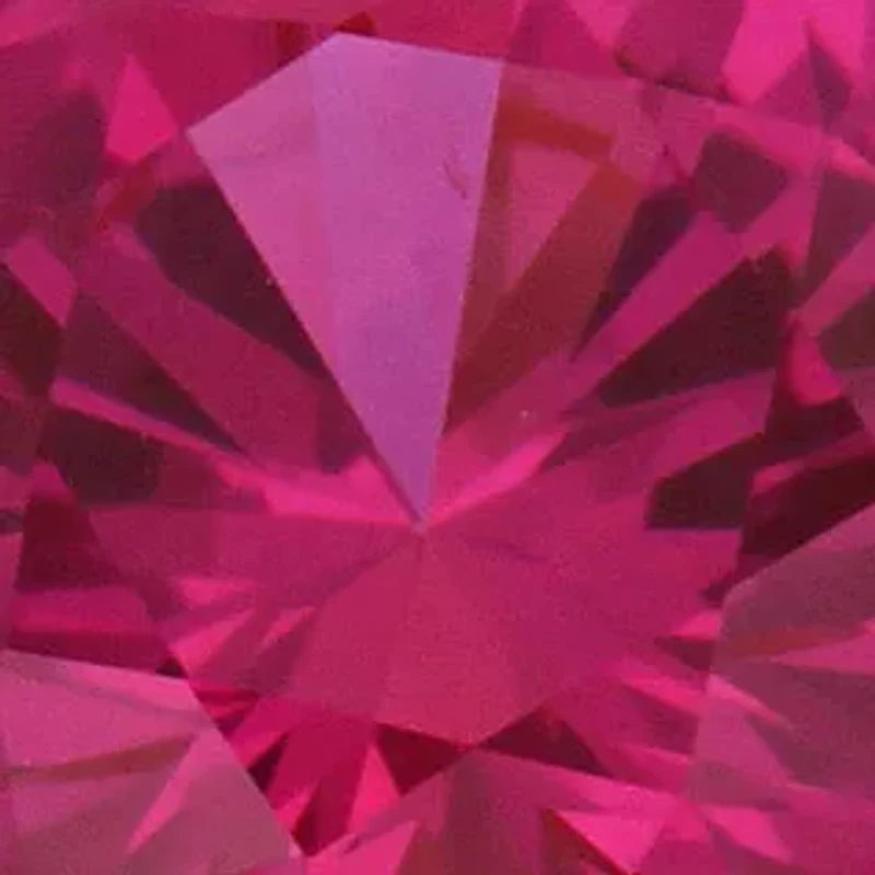 1 ct. t.w. Created Ruby and 1/7 Diamond Floating Halo Ring 10k Yellow Gold