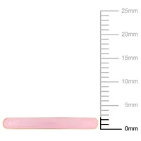 Pink Enamel Band Ring Rose Plated Sterling Silver