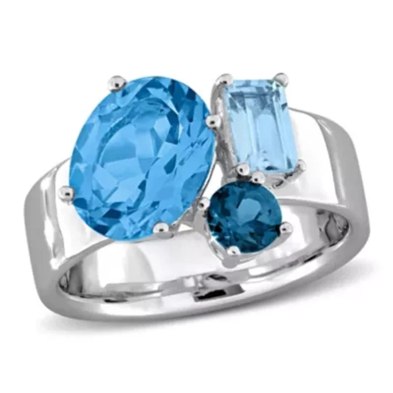 Sky London Swiss Blue Topaz Fashion Ring in Sterling Silver
