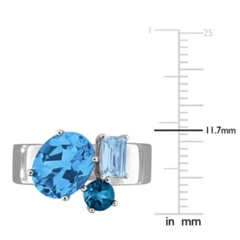Sky London Swiss Blue Topaz Fashion Ring in Sterling Silver