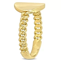 Disc Braided Ring 14k Yellow Gold