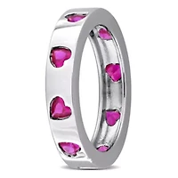 Lab Created Ruby Ring Sterling Silver