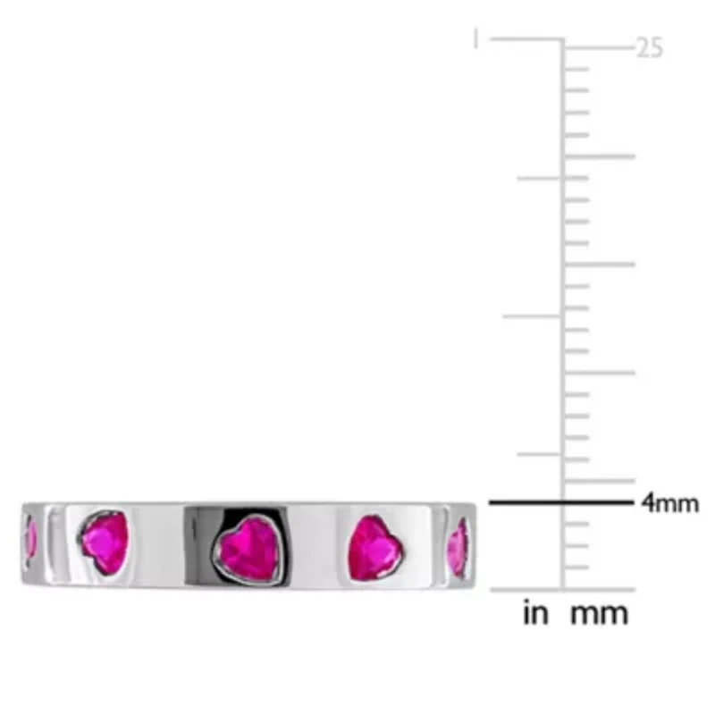 Lab Created Ruby Ring Sterling Silver