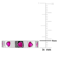 Lab Created Ruby Ring Sterling Silver