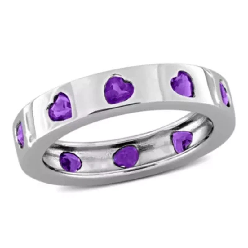 Amethyst Ring Sterling Silver