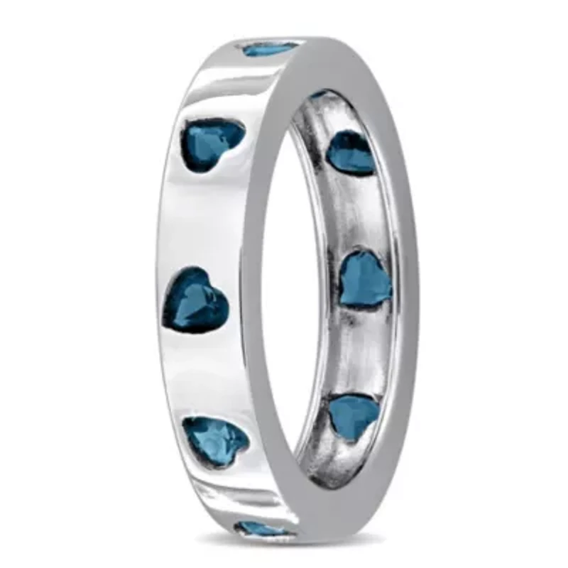 London Blue Topaz Ring Sterling Silver