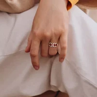 Garnet & White Topaz Ring Yellow Plated Sterling Silver