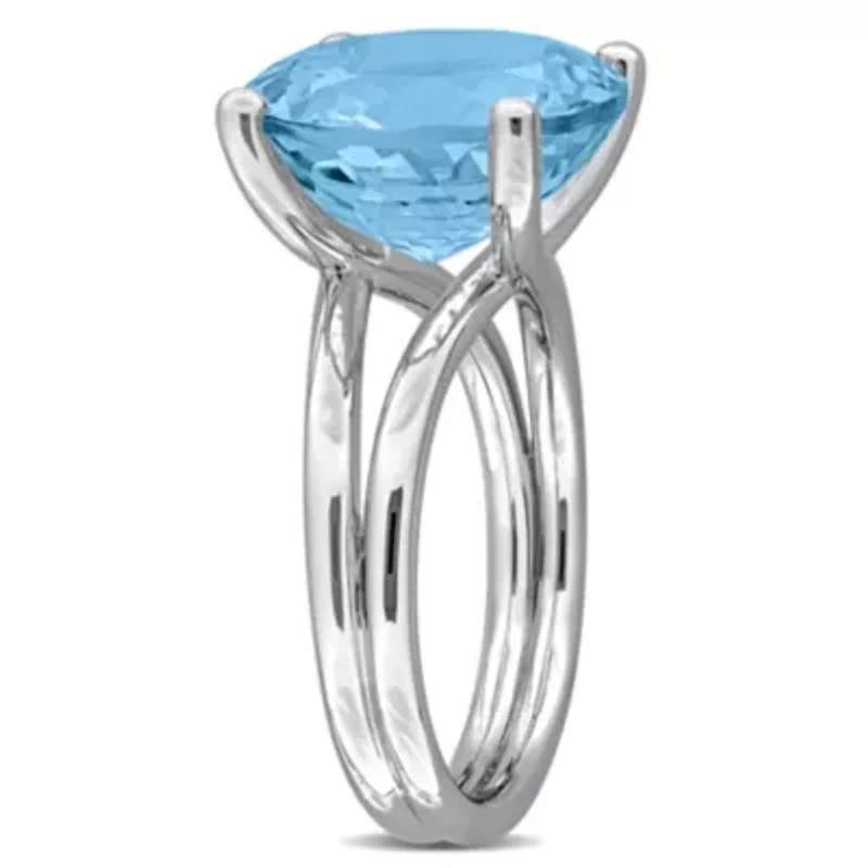 Sky Blue Topaz Ring Sterling Silver