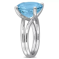 Sky Blue Topaz Ring Sterling Silver