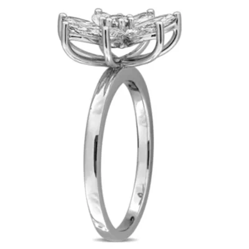 Lab Created Grown Diamond Engagement Ring 14k White Gold