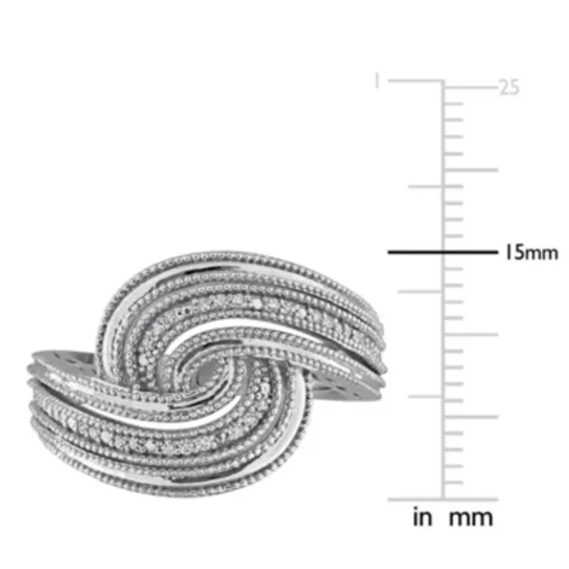 Diamond Ring Sterling Silver