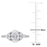 Lab Created Grown Diamonds Engagement Ring 14k White Gold