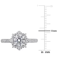 Lab Created Grown Diamond Engagement Ring 14k White Gold