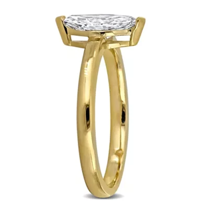 Lab Created Diamond Engagement Ring 14k Yellow Gold