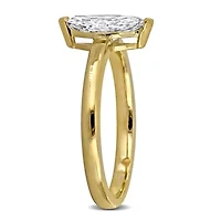 Lab Created Diamond Engagement Ring 14k Yellow Gold