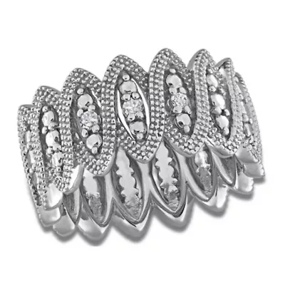 Diamond Ring Sterling Silver