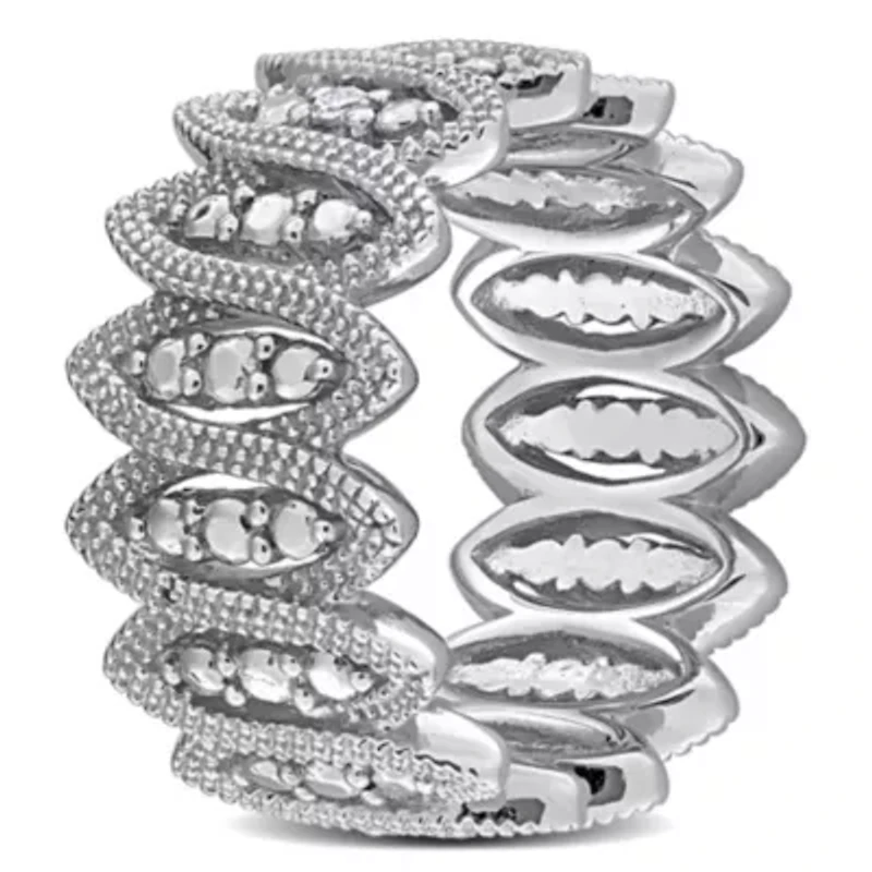 Diamond Ring Sterling Silver