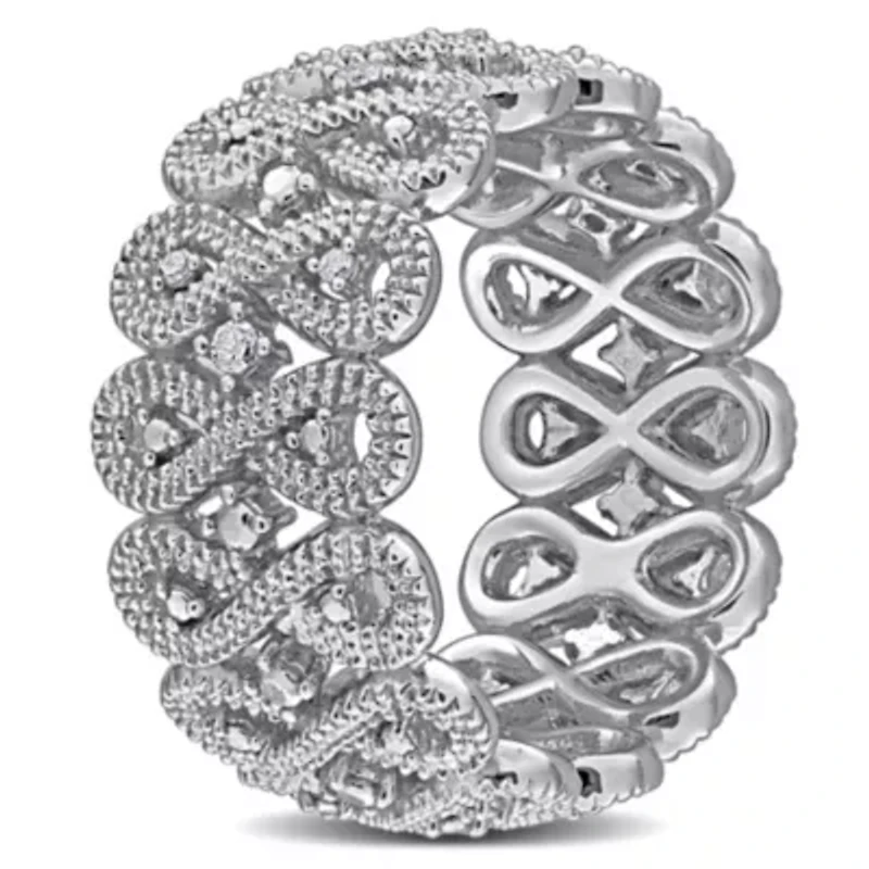 Diamond Ring Sterling Silver