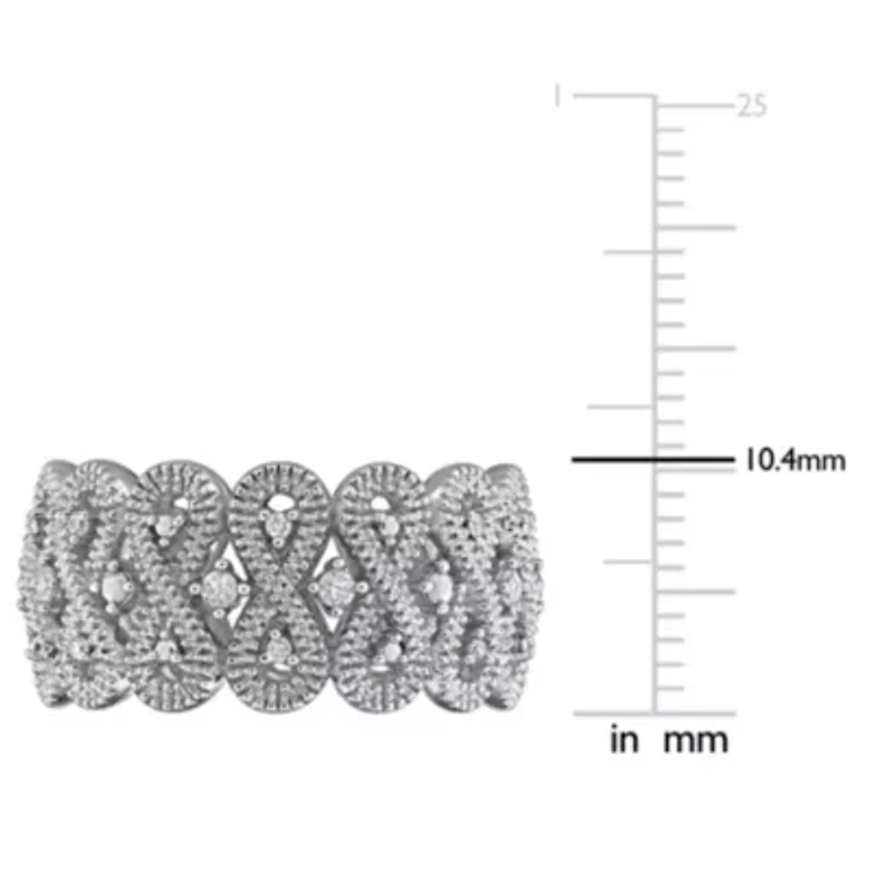 Diamond Ring Sterling Silver