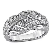 Diamond Ring Sterling Silver