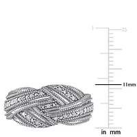 Diamond Ring Sterling Silver