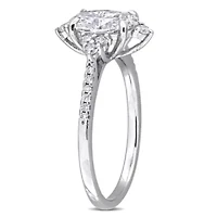 Lab Created Grown Diamonds Engagement Ring 14k White Gold