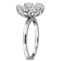 Lab Created Grown Diamonds Engagement Ring 14k White Gold