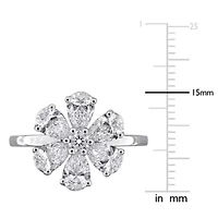 Lab Created Grown Diamonds Engagement Ring 14k White Gold