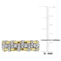 Lab Grown Diamond Ring Two Tone Silver
