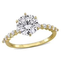 Lab Created Grown Diamond Engagement Ring 14k Yellow Gold