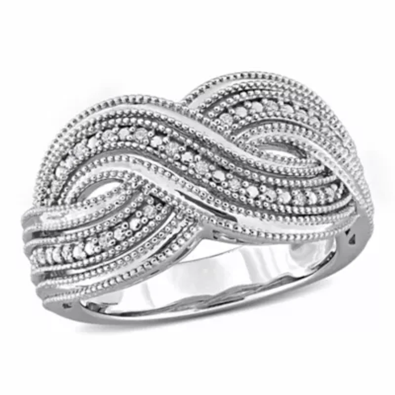 Diamond Ring Sterling Silver