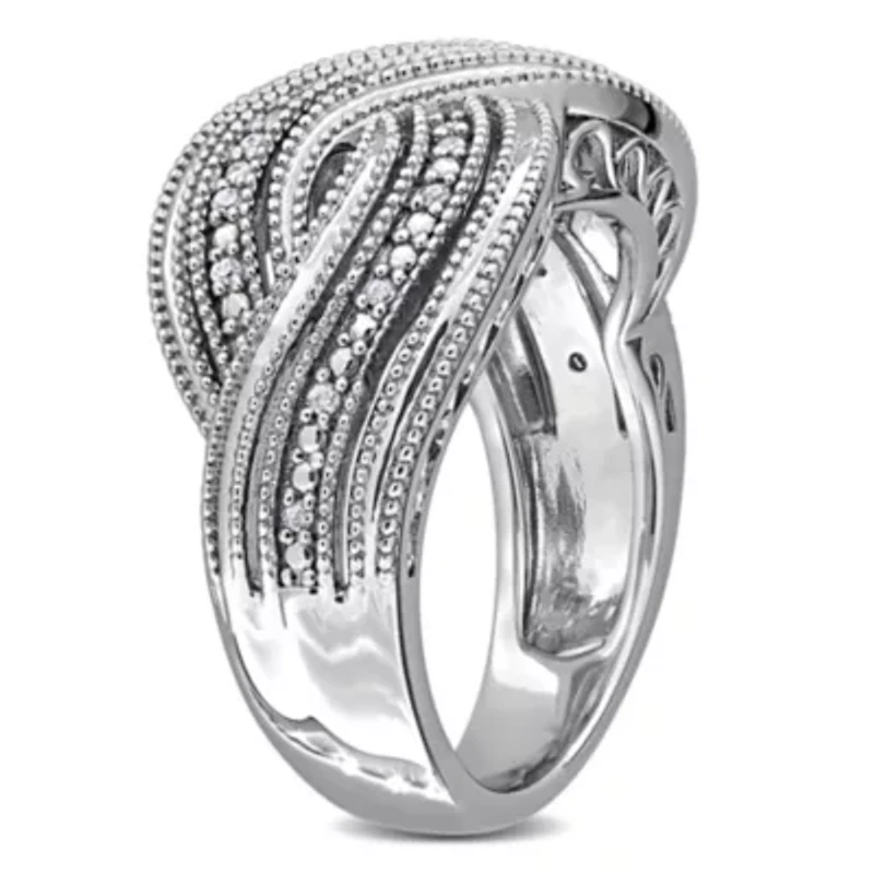 Diamond Ring Sterling Silver