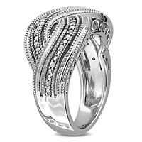 Diamond Ring Sterling Silver