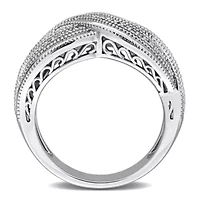 Diamond Ring Sterling Silver