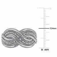 Diamond Ring Sterling Silver