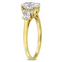 Lab Created Grown Diamonds Engagement Ring 14k Yellow Gold