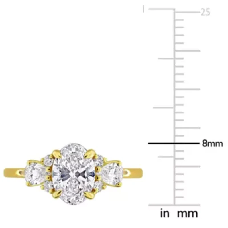 Lab Created Grown Diamonds Engagement Ring 14k Yellow Gold