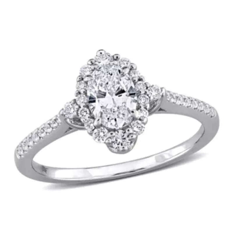 Lab Created Grown Diamonds Engagement Ring 14k Gold