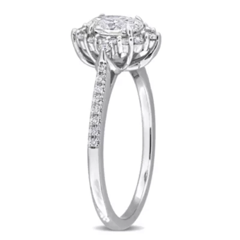 Lab Created Grown Diamonds Engagement Ring 14k Gold